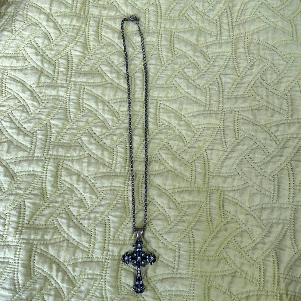 Lia Sophia vintage cross necklace